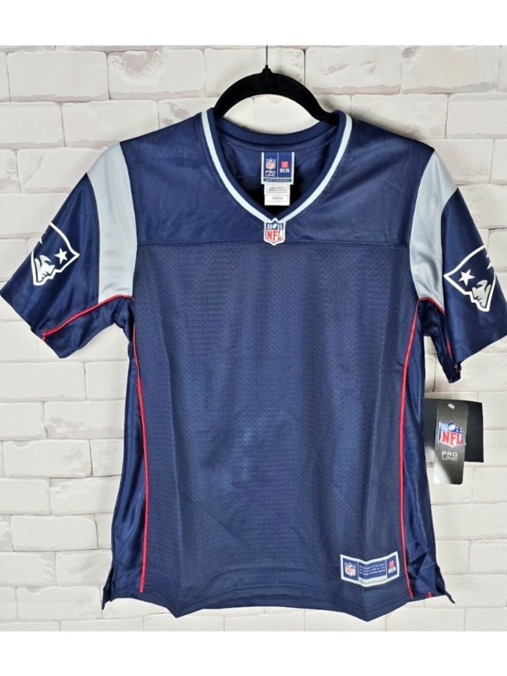 New England Patriots Women's NFL Pro Line Blank Football Jersey NEW NWT Small